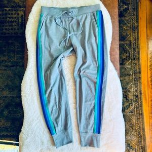 Retro stripe joggers